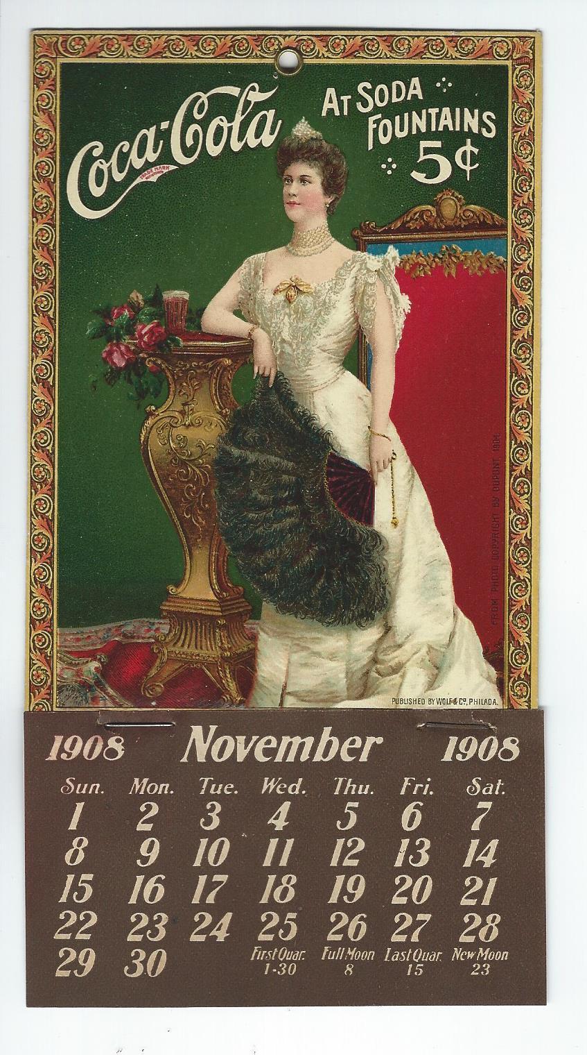 Calendriers vintages les plus chers de Coca-Cola des années 1904-1943 !